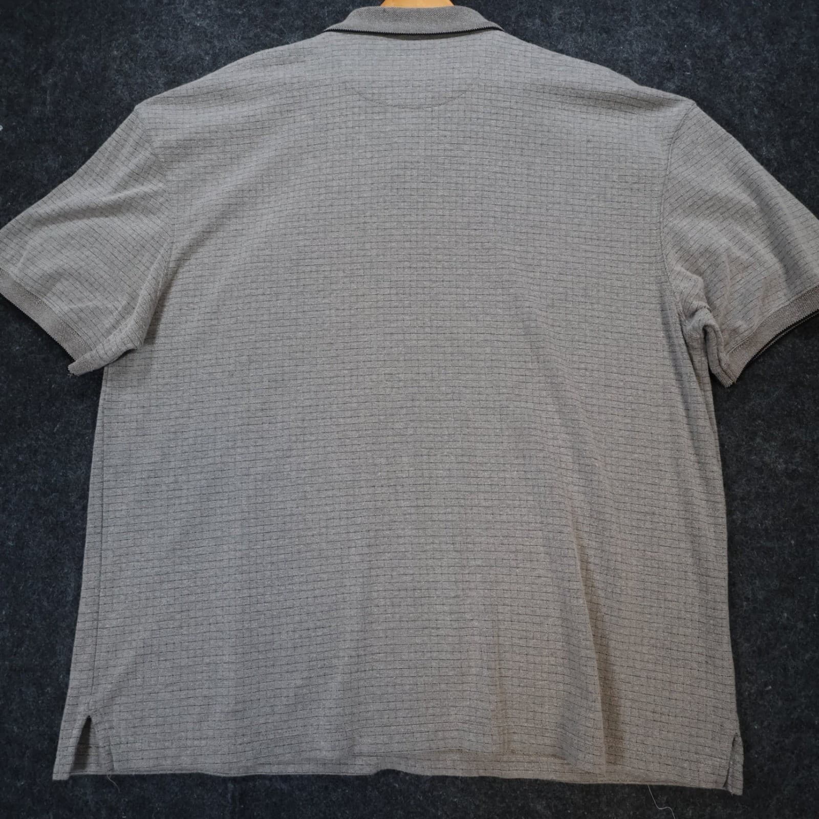 Marc Edwards Polo Shirt Mens XL Gray Excellent Swift-Dry Textured Pocket Short S - Thumbnail 9
