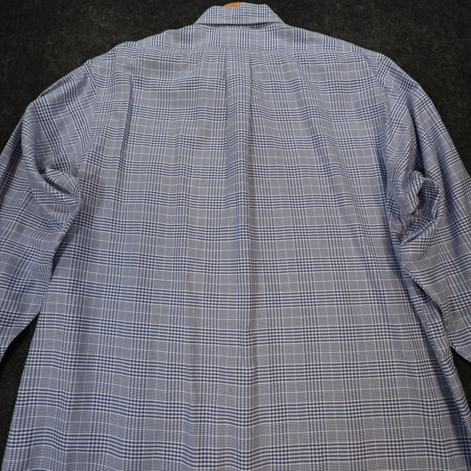 Brooks Brothers Button Down Shirt Mens 18-34 Blue Excellent Non-Iron Regent - Thumbnail 10