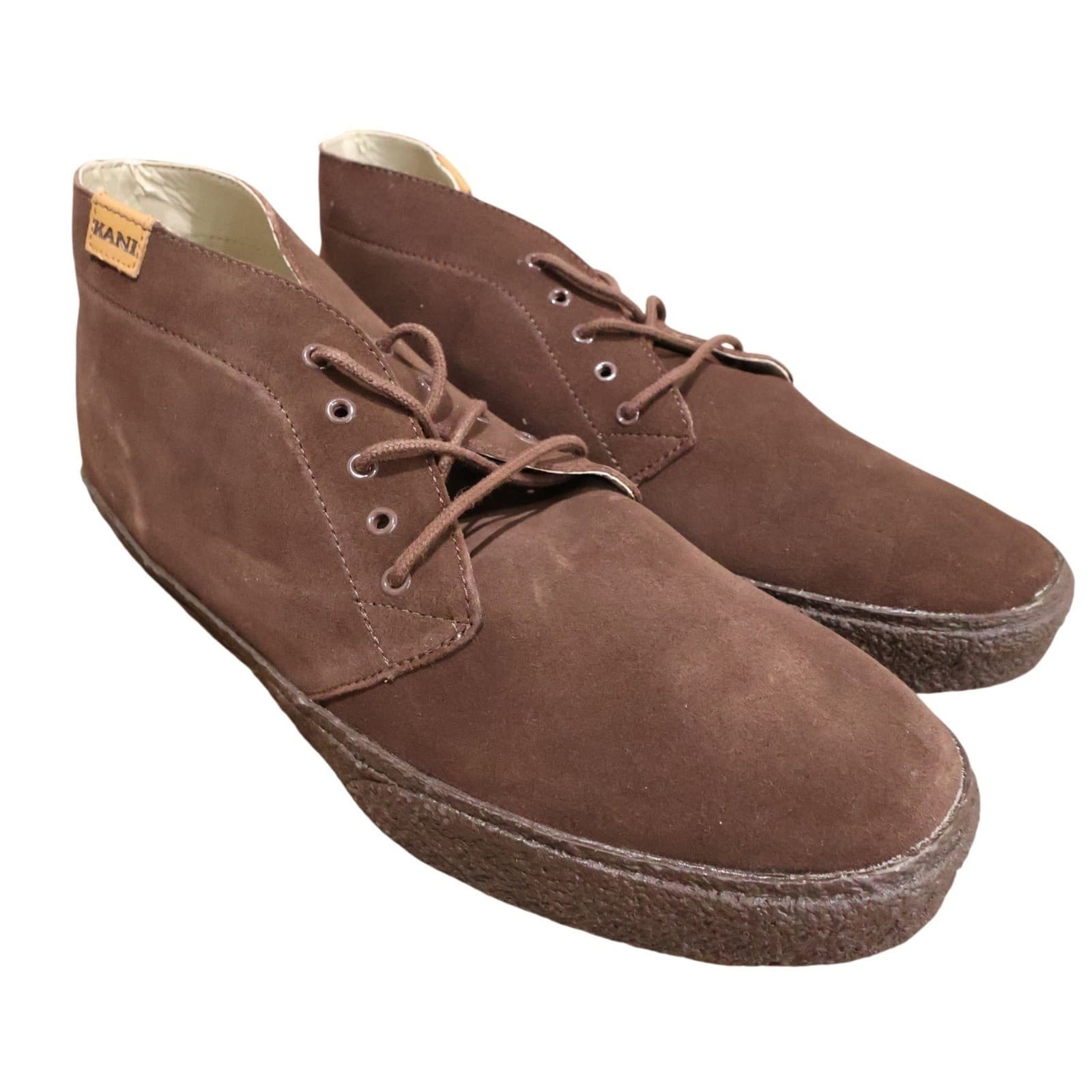 Karl Kani Delancy Boots Mens 13 Brown Excellent Suede Chukka - Thumbnail 3