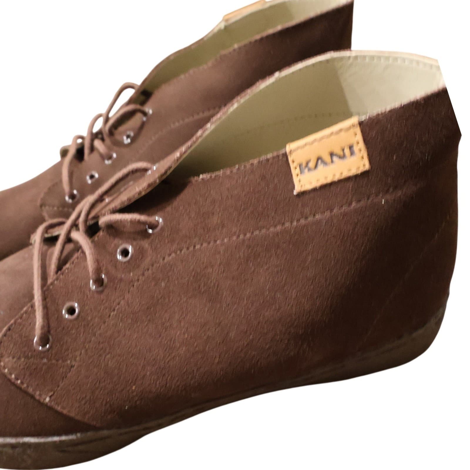 Karl Kani Delancy Boots Mens 13 Brown Excellent Suede Chukka - Thumbnail 5