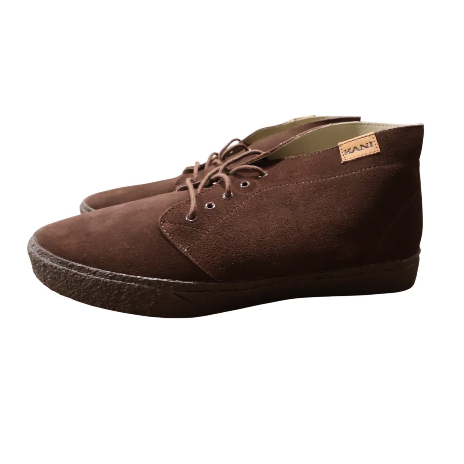 Karl Kani Delancy Boots Mens 13 Brown Excellent Suede Chukka - Thumbnail 4