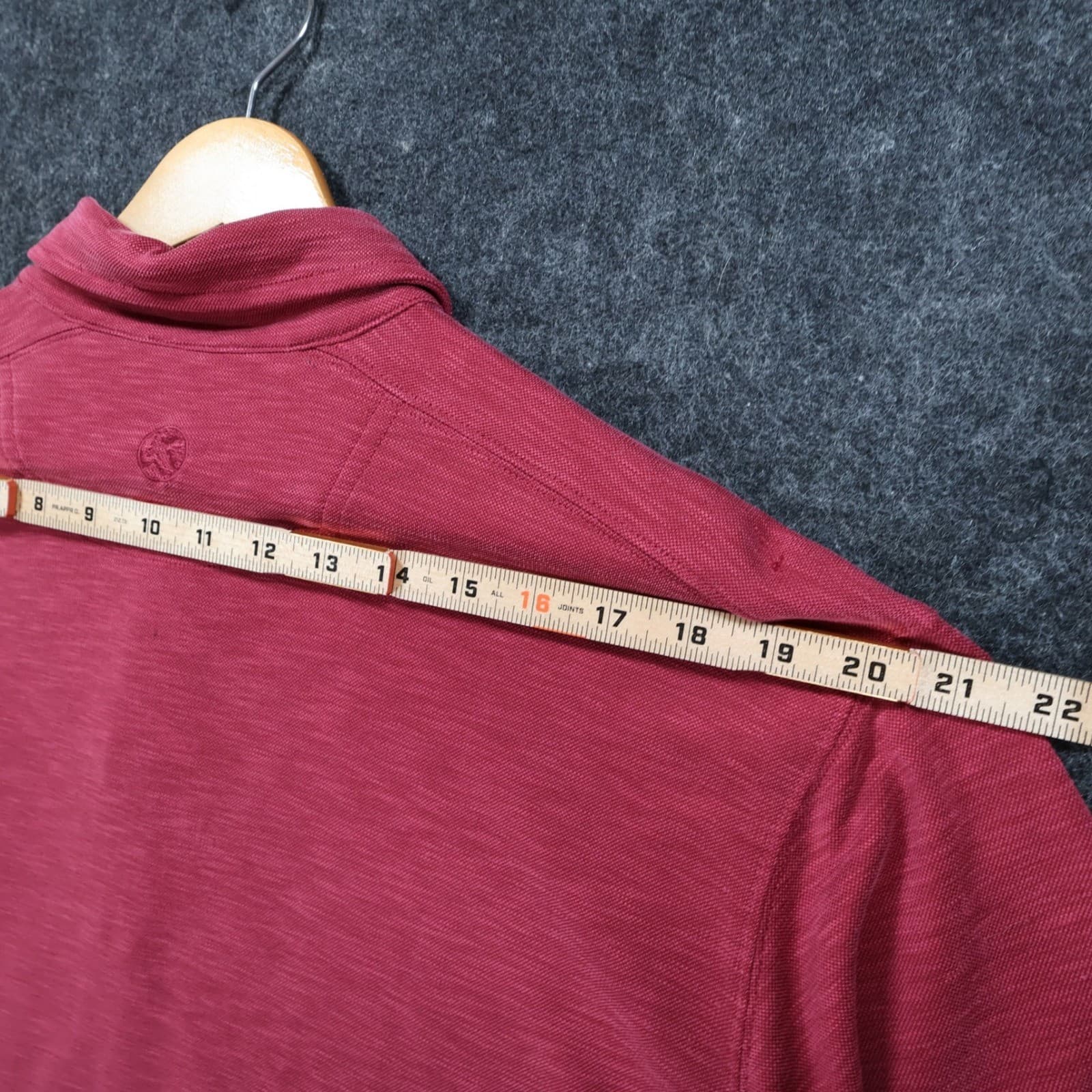 Gander Mountain Guide Series Polo Mens Large Red Excellent Slub Modal Blend - Thumbnail 6