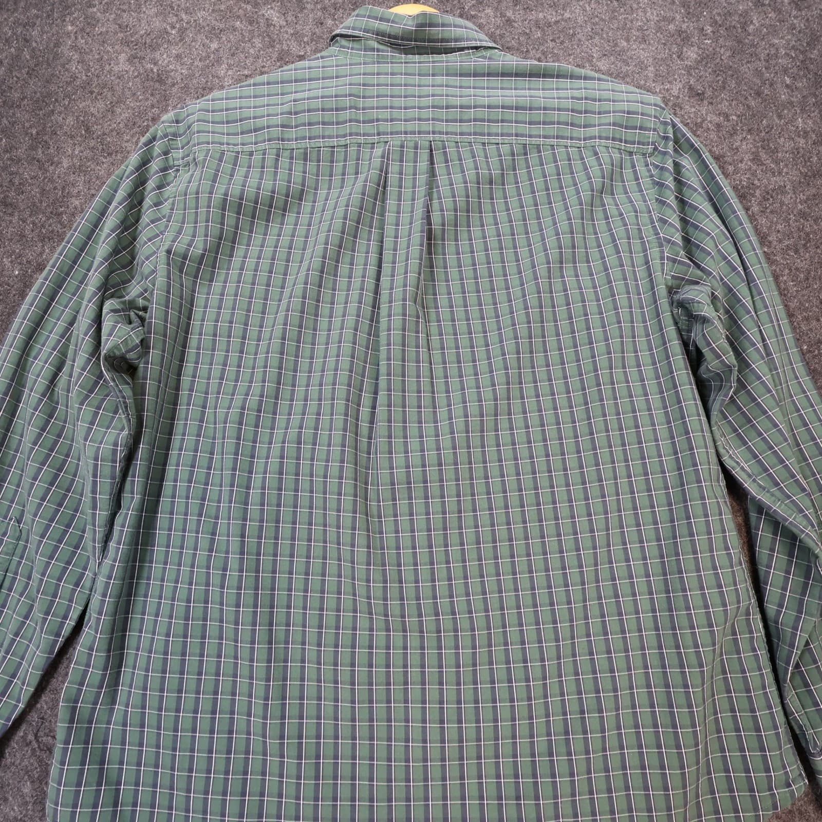 Savane Button Up Mens Medium Green Excellent Stretch Plaid RS5929 - Thumbnail 11