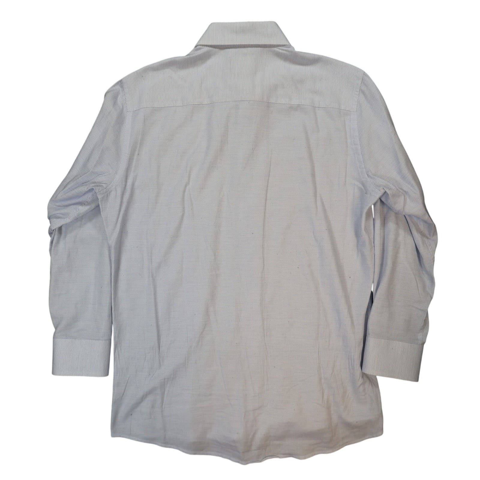 The Savile Row Company Dress Shirt Mens 16 32-33 Blue Excellent Slim Fit Cotton - Thumbnail 2