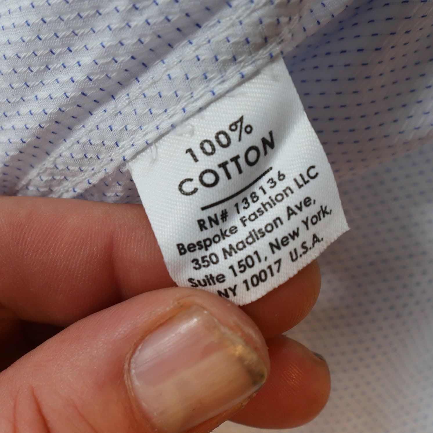 The Savile Row Company Dress Shirt Mens 16 32-33 Blue Excellent Slim Fit Cotton - Thumbnail 8