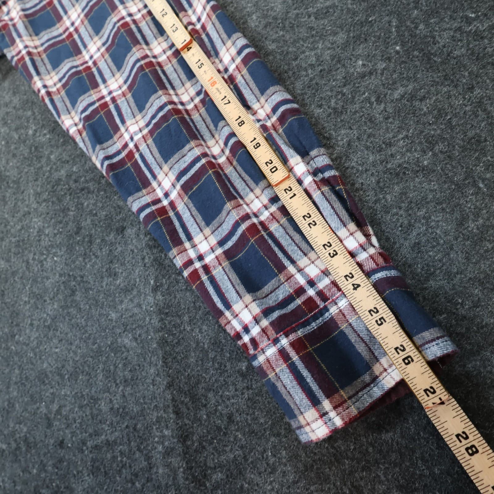 Weatherproof Vintage Button Up Shirt Mens XXL Blue Plaid Excellent Long Sleeve - Thumbnail 4