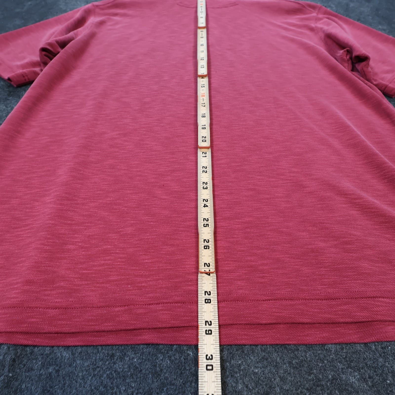 Gander Mountain Guide Series Polo Mens Large Red Excellent Slub Modal Blend - Thumbnail 5