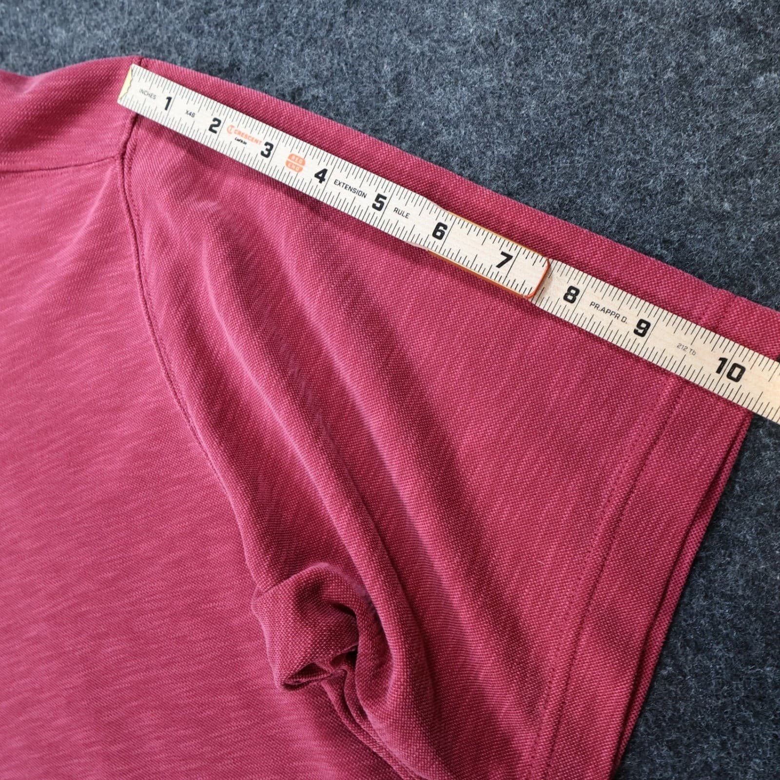 Gander Mountain Guide Series Polo Mens Large Red Excellent Slub Modal Blend - Thumbnail 4
