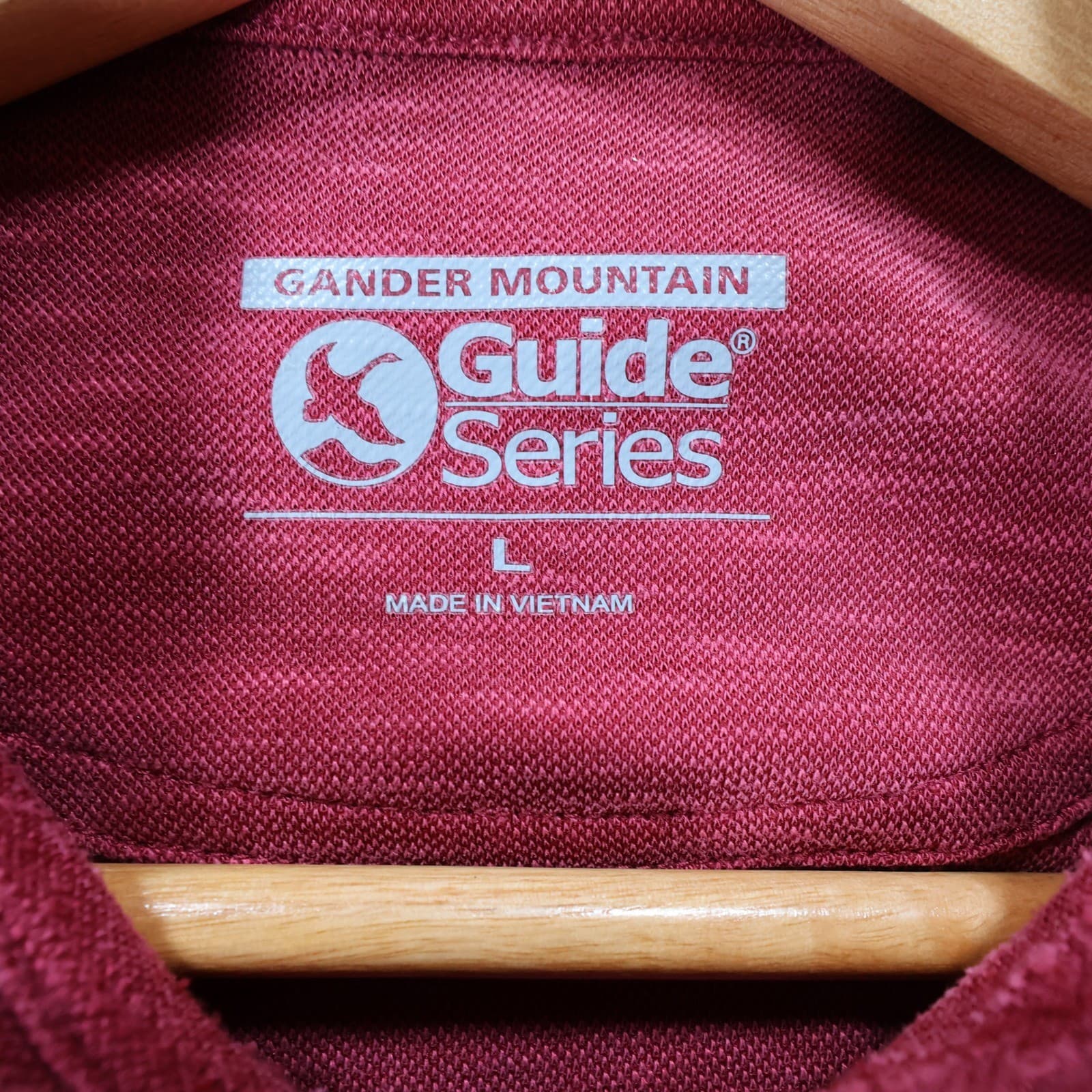 Gander Mountain Guide Series Polo Mens Large Red Excellent Slub Modal Blend - Thumbnail 7