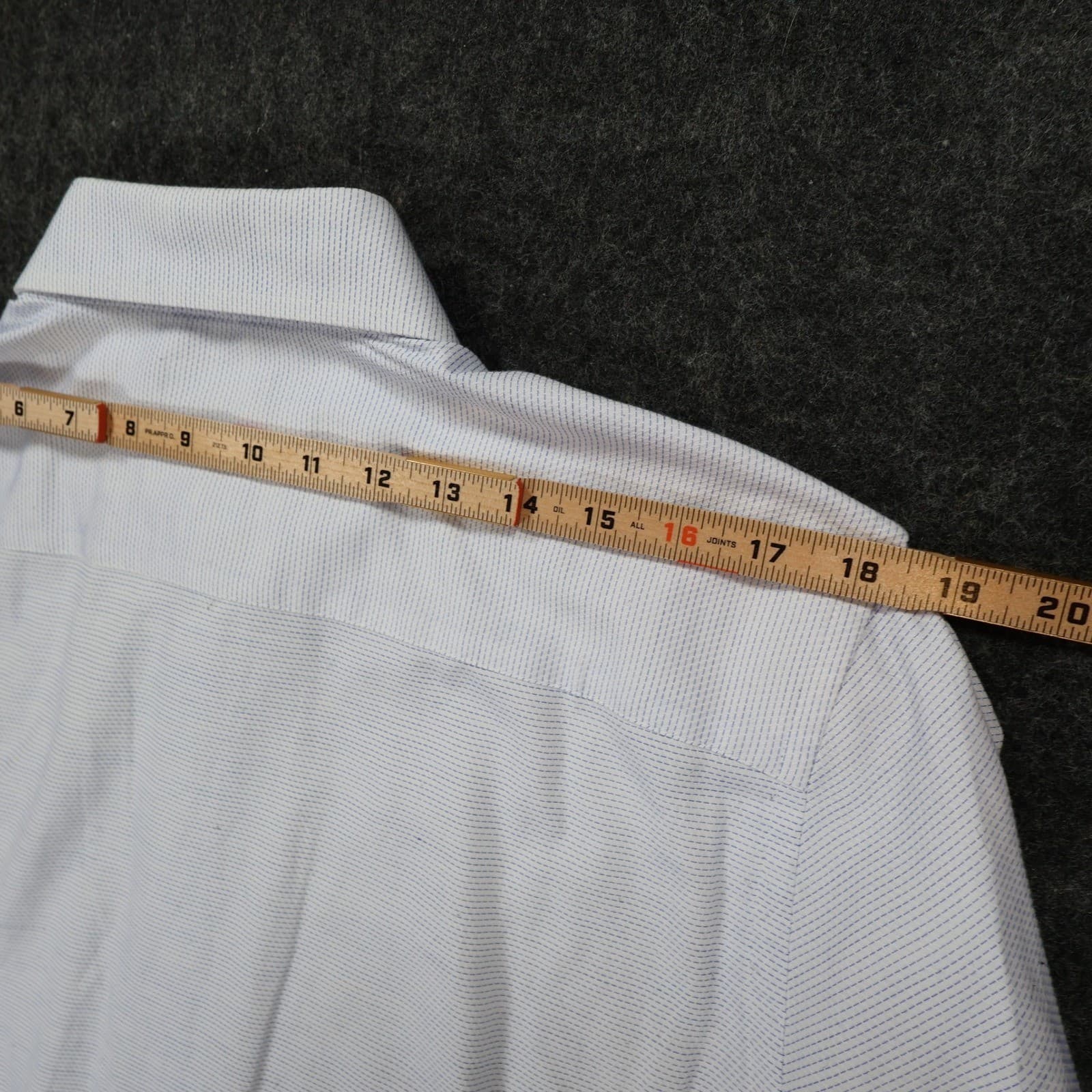 The Savile Row Company Dress Shirt Mens 16 32-33 Blue Excellent Slim Fit Cotton - Thumbnail 6