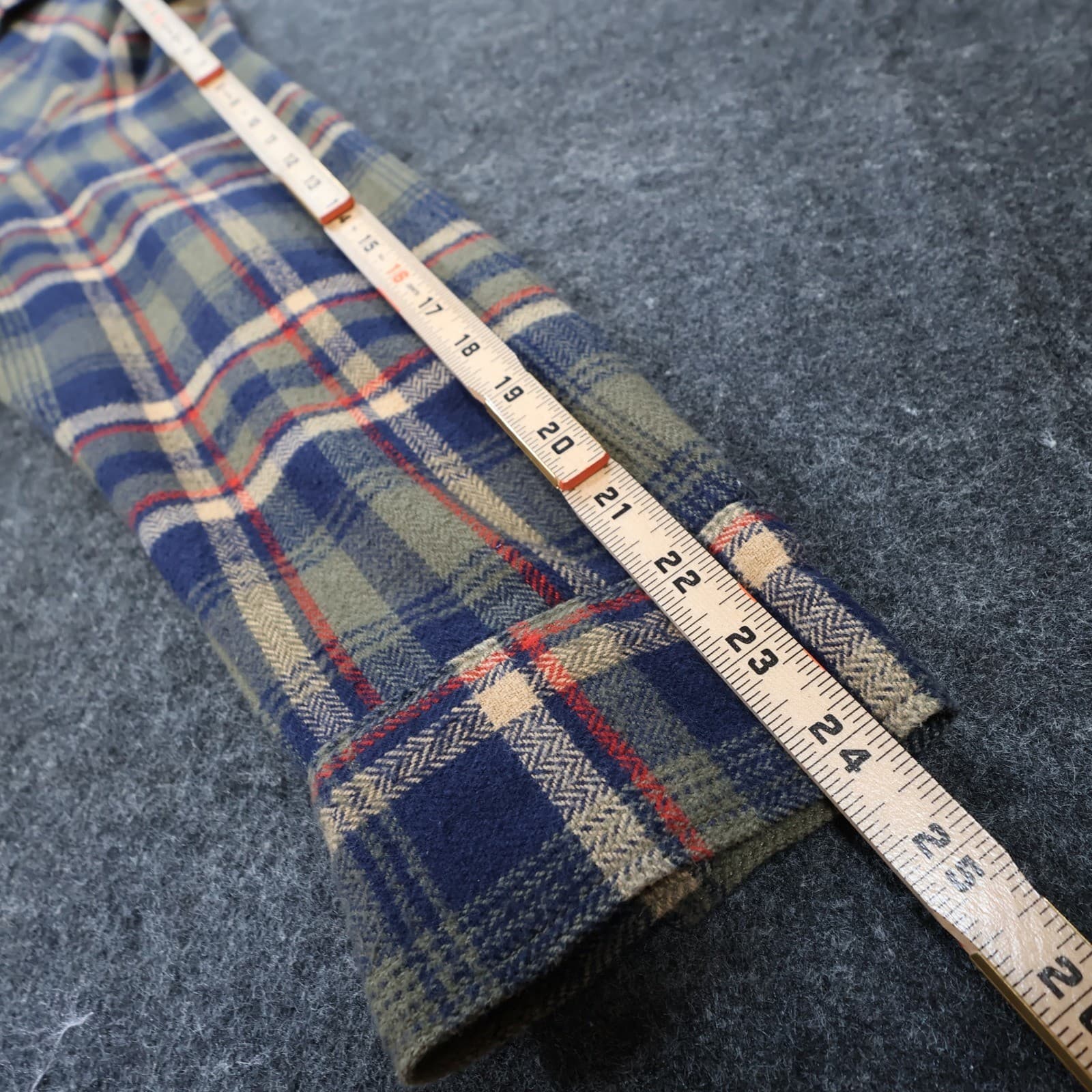 Natural Reflections Plaid Button Up Womens 2X Green Blue Excellent Flannel Shirt - Thumbnail 4