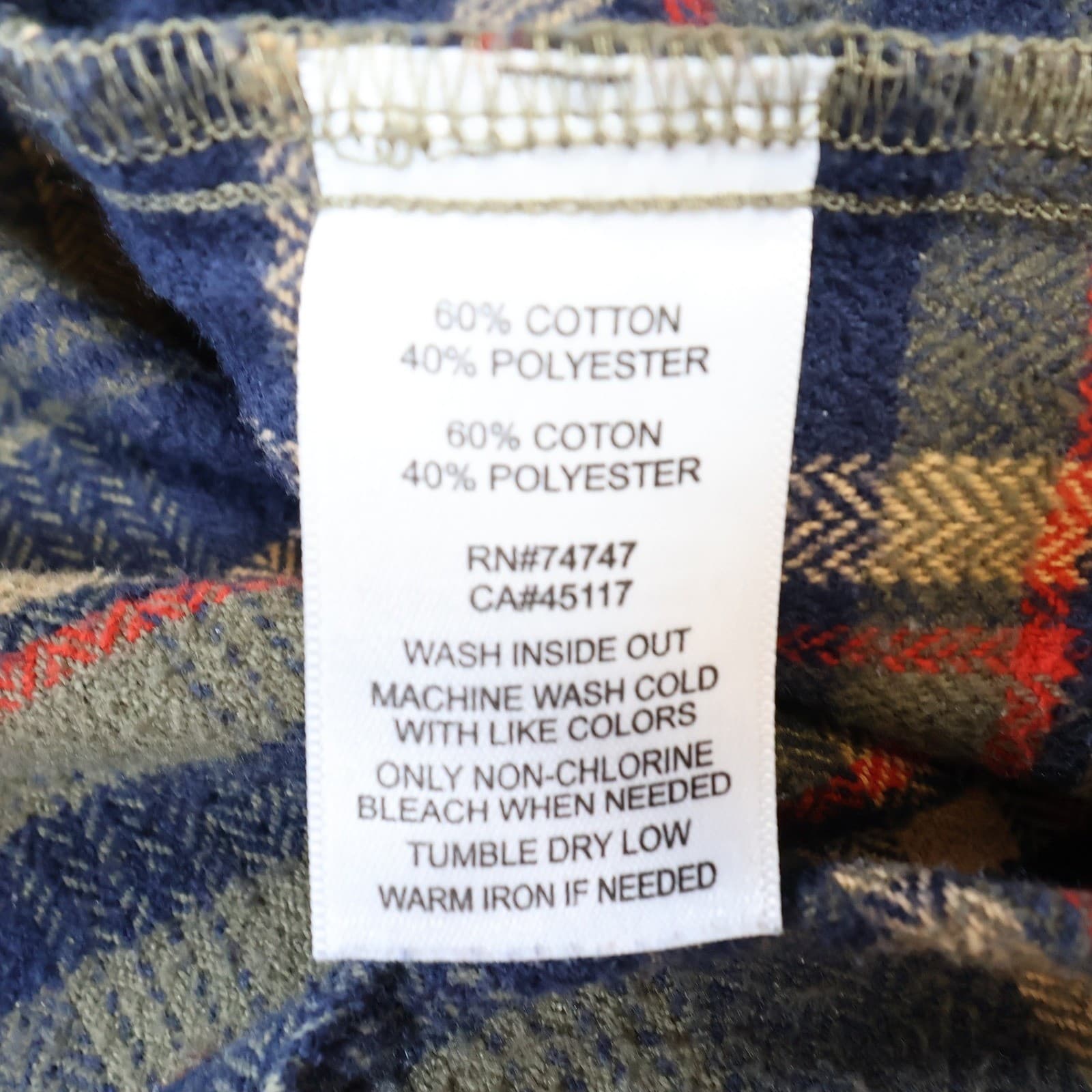 Natural Reflections Plaid Button Up Womens 2X Green Blue Excellent Flannel Shirt - Thumbnail 8