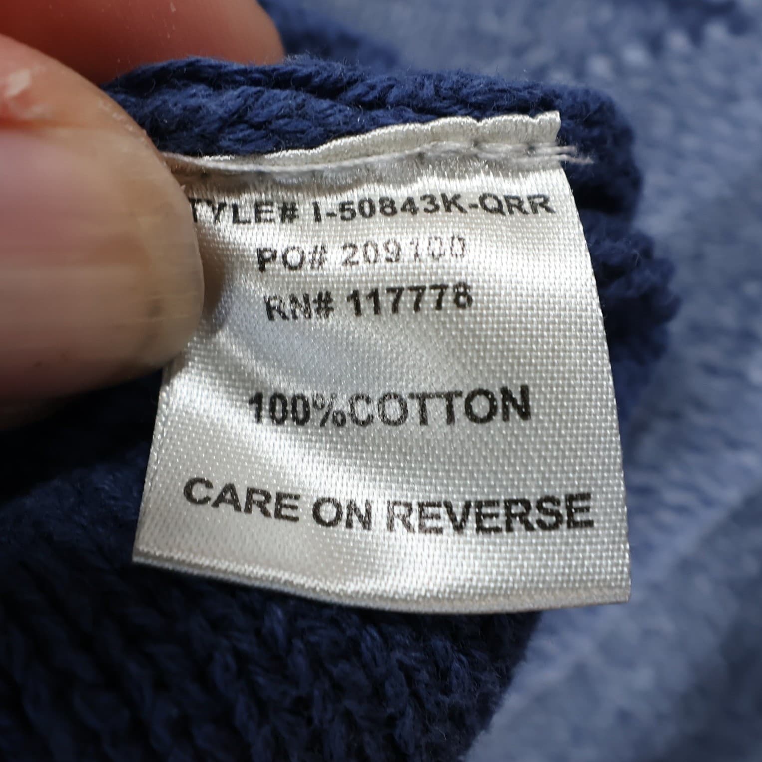 Lovestitch Sweater Womens Small Blue Cotton Star Knit Acid Wash Crewneck - Thumbnail 8