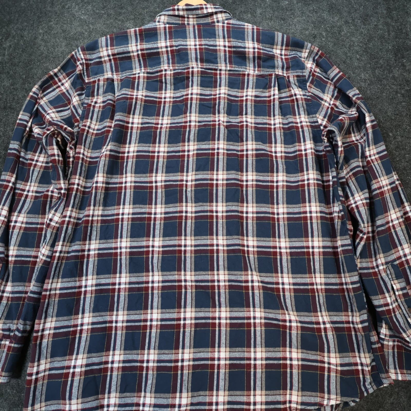 Weatherproof Vintage Button Up Shirt Mens XXL Blue Plaid Excellent Long Sleeve - Thumbnail 10