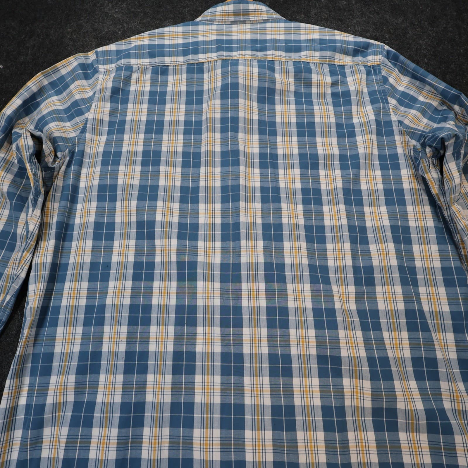 Lee Button Up Mens XXXL Blue Plaid Excellent Stretch Regular Fit Long Sleeve - Thumbnail 11