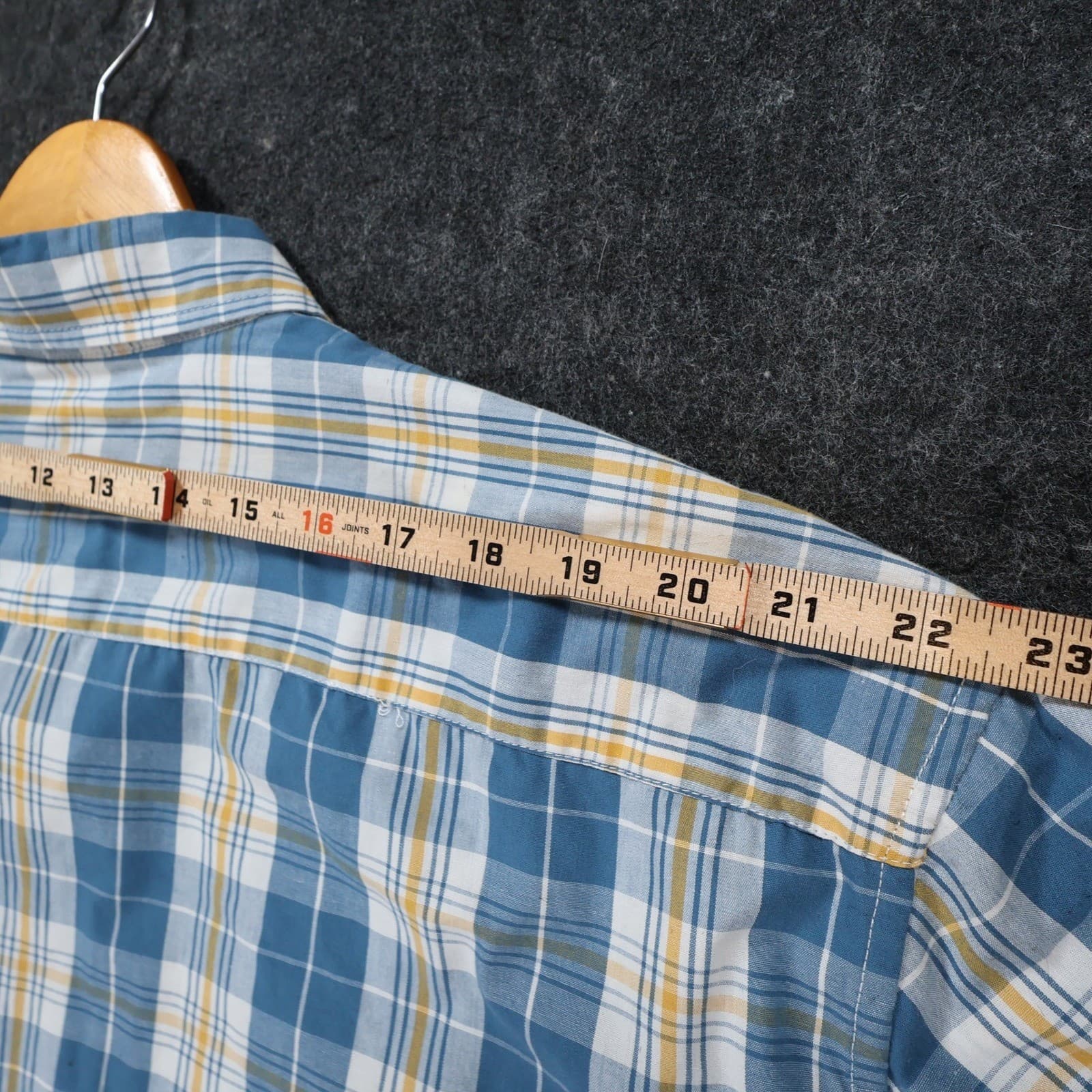 Lee Button Up Mens XXXL Blue Plaid Excellent Stretch Regular Fit Long Sleeve - Thumbnail 6