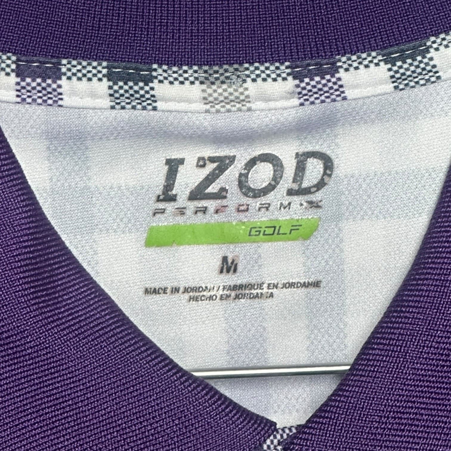 IZOD PerformX Golf Men's Purple, White, Grey Size M - Thumbnail 3