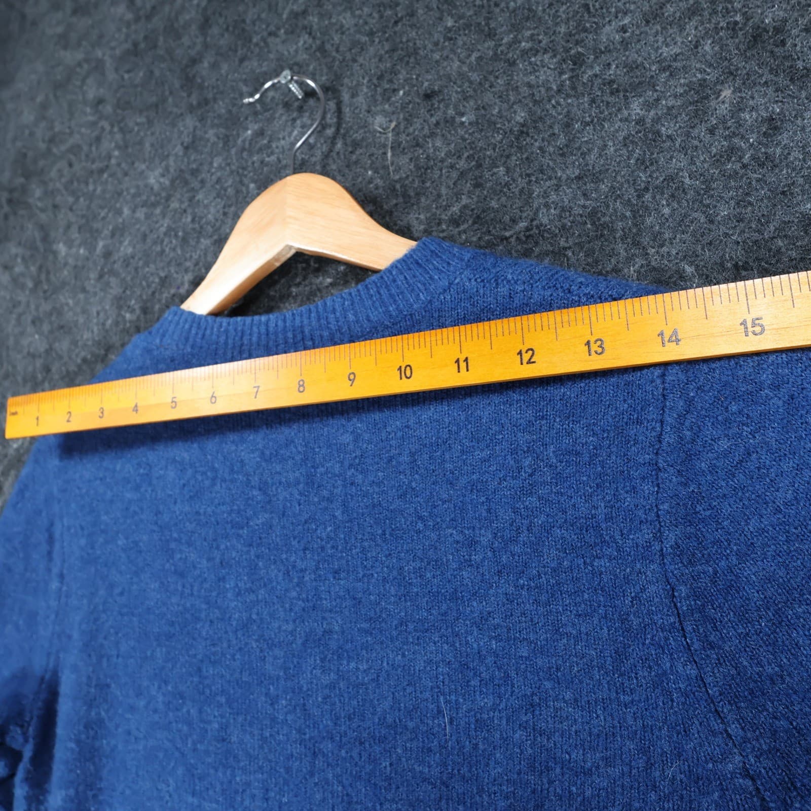 J.Crew Sweater Women S Blue Wool Alpaca Blend Shoulder Button Knit Crewneck - Thumbnail 6