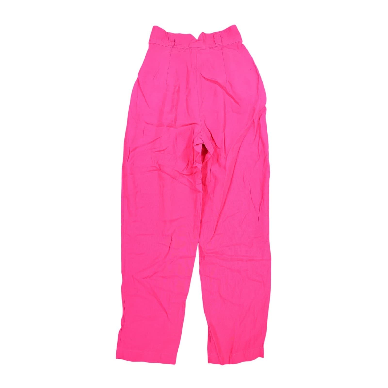 International Fashion Tapered Pants Womens S Pink Rayon High Rise Vintage 80s - Thumbnail 2