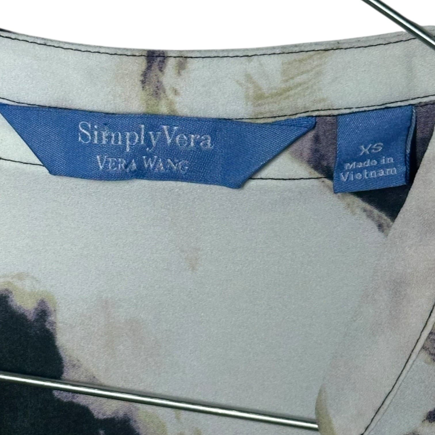 Simply Vera Vera Wang Women's Black, White, Cream Size XS Polyester - Thumbnail 5