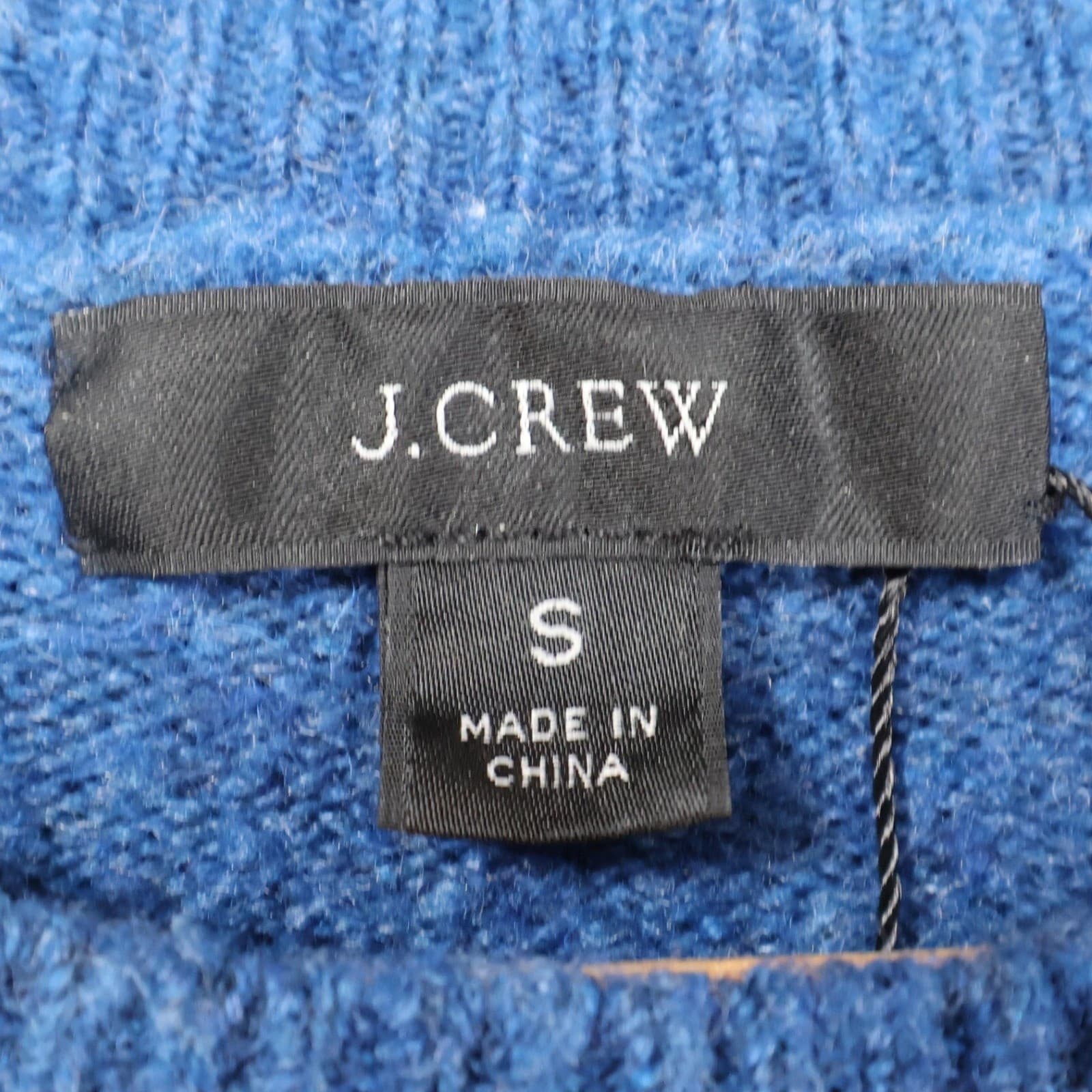 J.Crew Sweater Women S Blue Wool Alpaca Blend Shoulder Button Knit Crewneck - Thumbnail 7