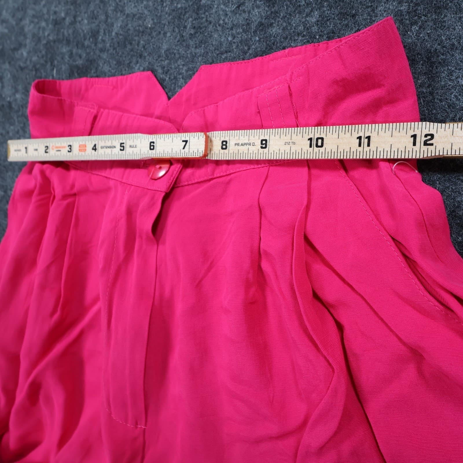 International Fashion Tapered Pants Womens S Pink Rayon High Rise Vintage 80s - Thumbnail 6