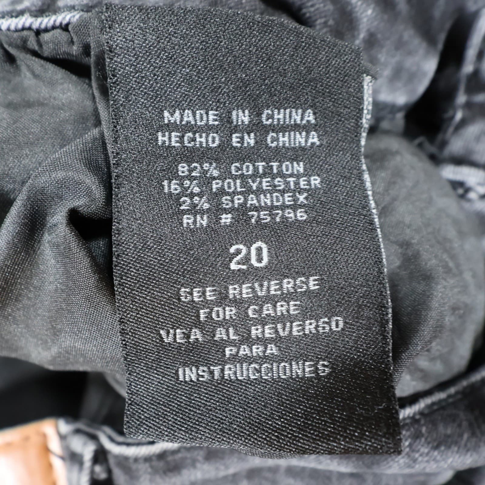 Waimea Skinny Jeans Mens 20 Black Cotton Blend Distressed Paint Splatter - Thumbnail 8
