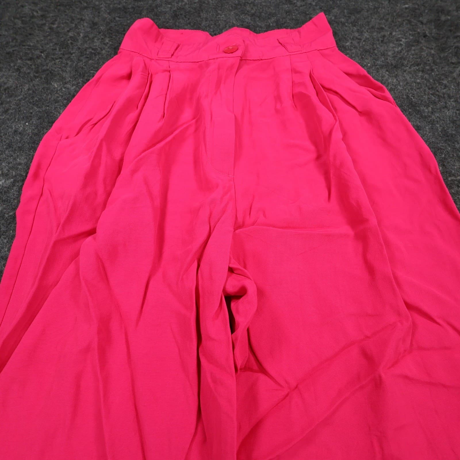 International Fashion Tapered Pants Womens S Pink Rayon High Rise Vintage 80s - Thumbnail 9