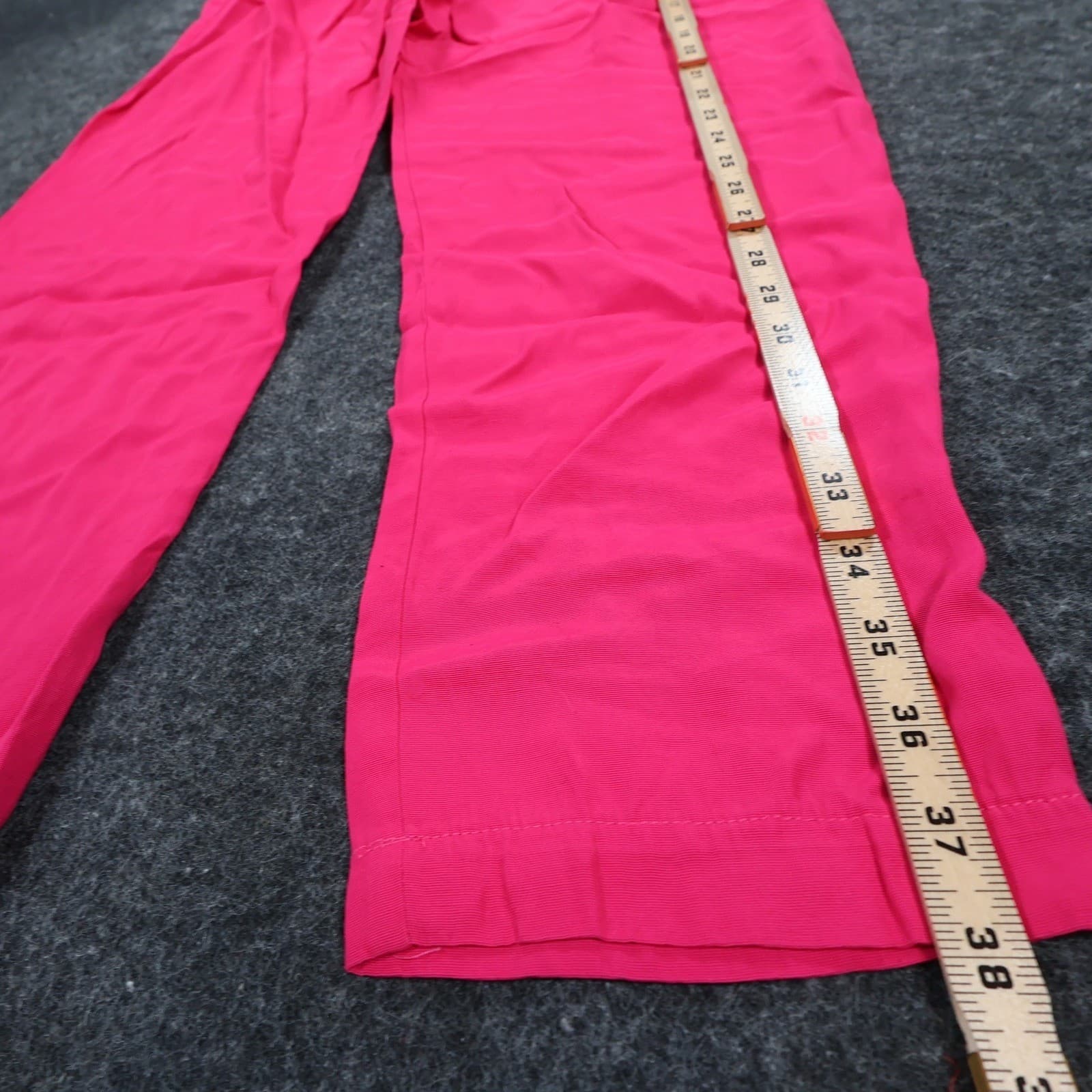 International Fashion Tapered Pants Womens S Pink Rayon High Rise Vintage 80s - Thumbnail 3