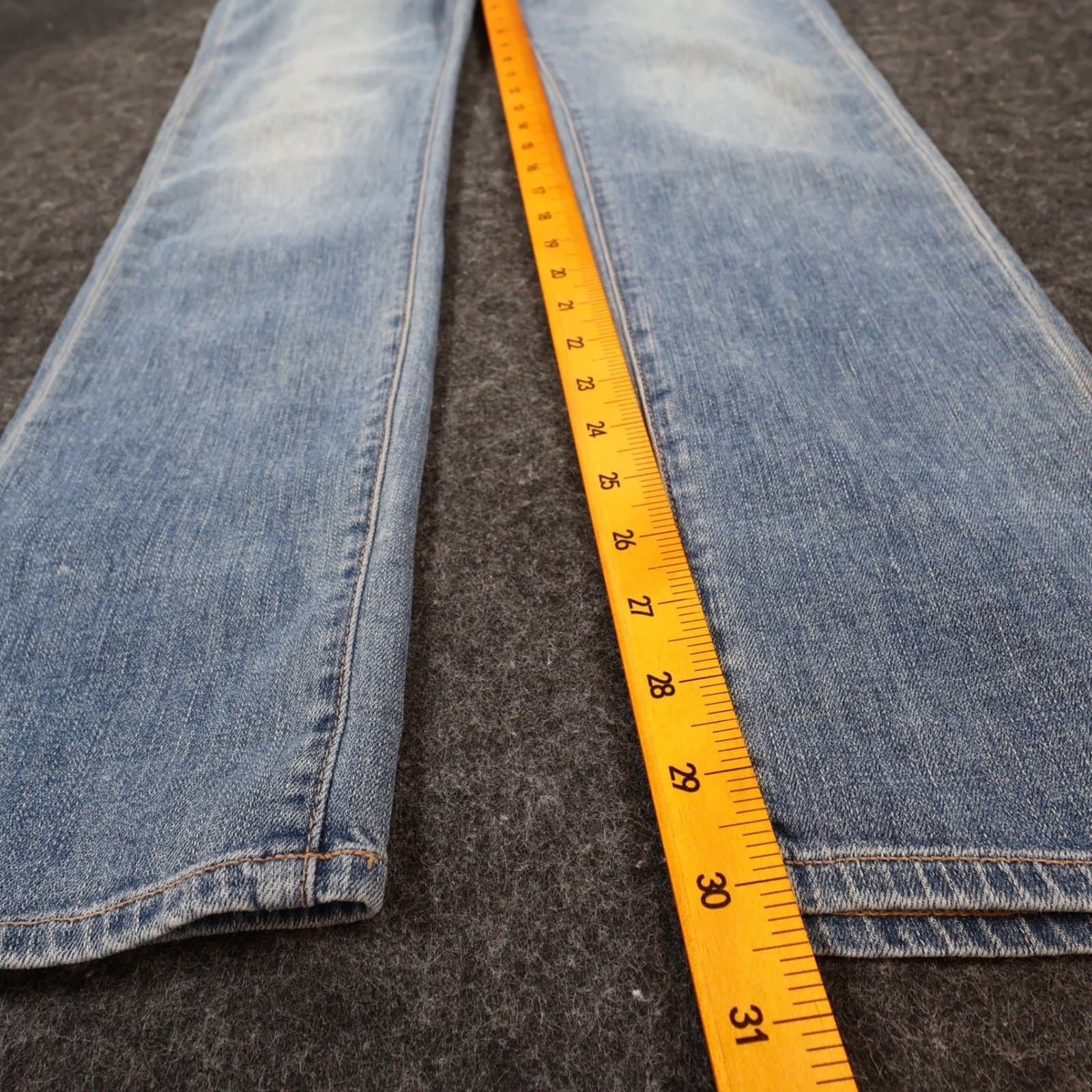 Paige Jeans Womens 28 Blue Cotton Stretch Low Rise Slim Straight Distressed - Thumbnail 4