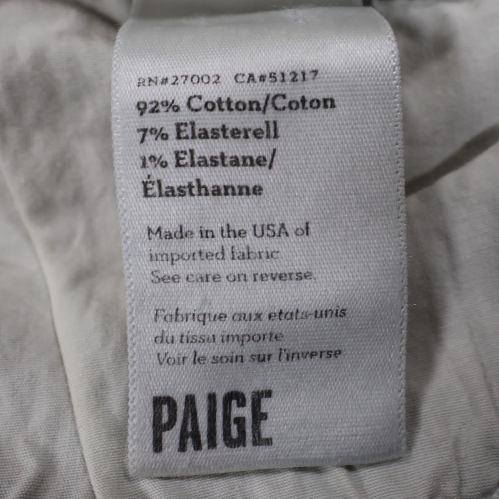 Paige Jeans Womens 28 Blue Cotton Stretch Low Rise Slim Straight Distressed - Thumbnail 8