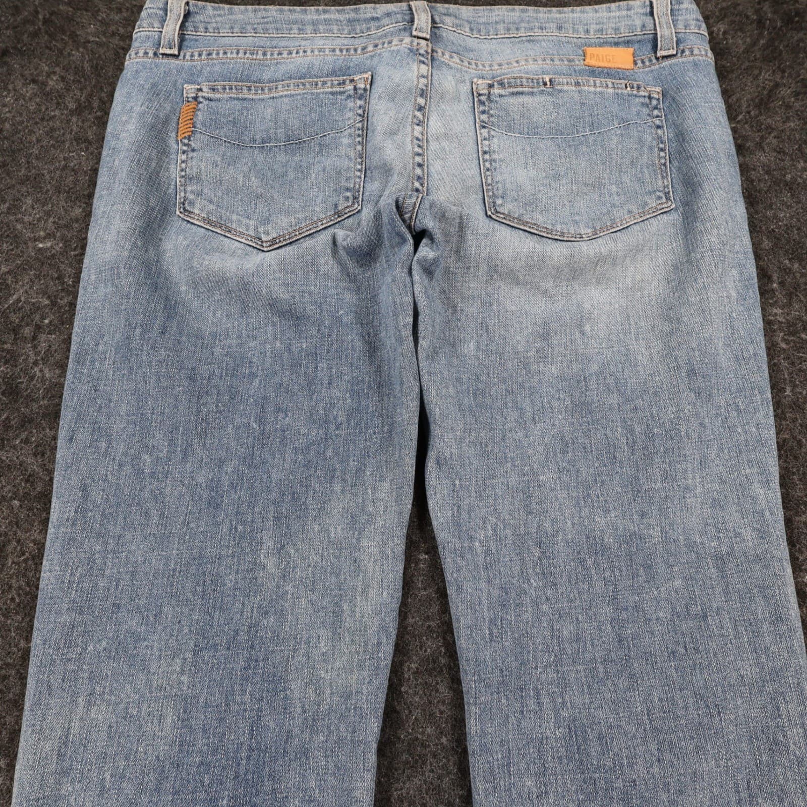 Paige Jeans Womens 28 Blue Cotton Stretch Low Rise Slim Straight Distressed - Thumbnail 10