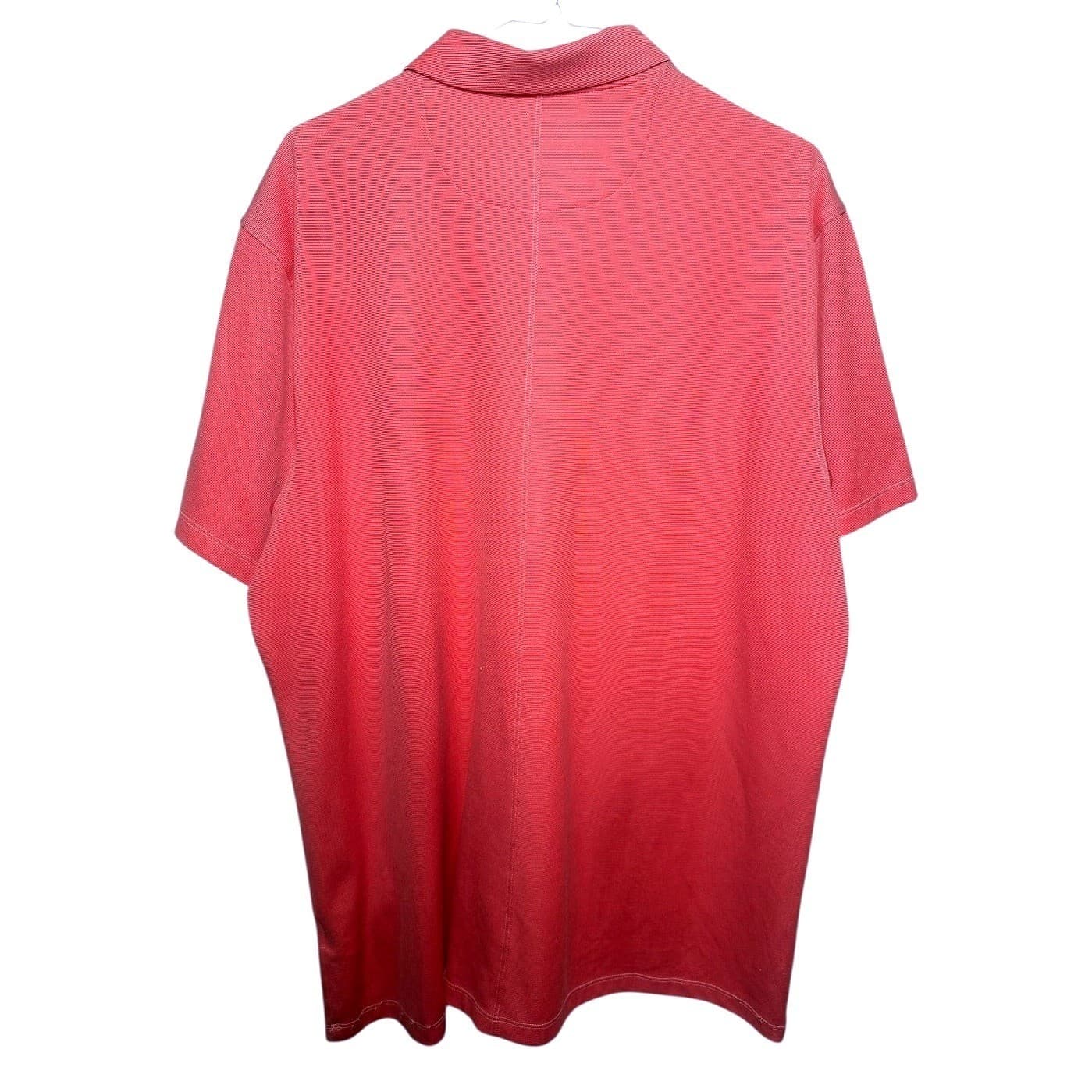Nike Dri Fit Standard Fit Men's Coral Red Polo Shirt Golf Athletic XL - Thumbnail 4