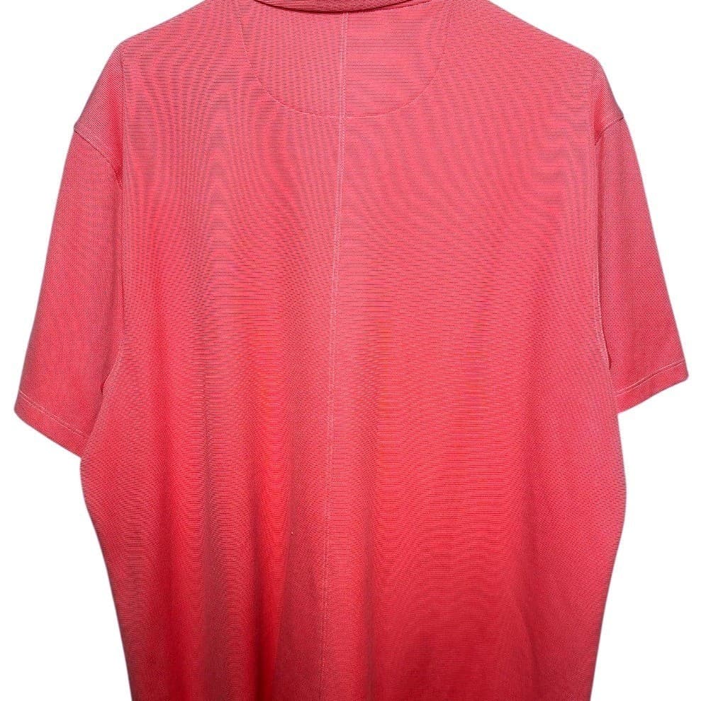 Nike Dri Fit Standard Fit Men's Coral Red Polo Shirt Golf Athletic XL - Thumbnail 6