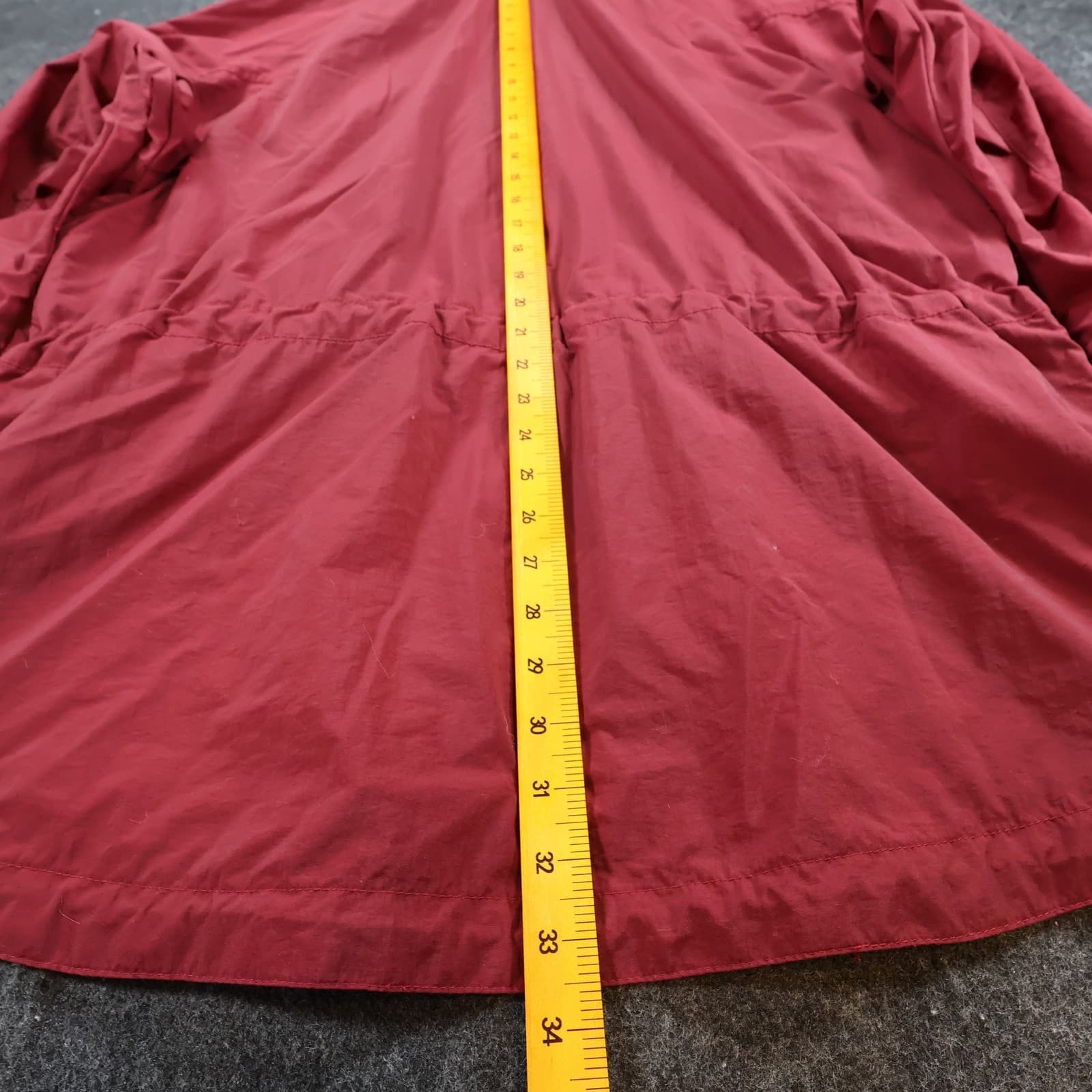 Timberland Windbreaker Jacket Mens Large Red Nylon Outdoor Full Zip Embroidered - Thumbnail 6