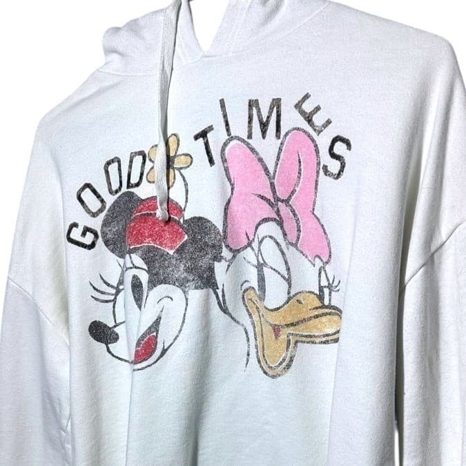 Vintage Disney Minnie Mouse Daisy Duck Good Times Graphic Hoodie Size Small - Thumbnail 5