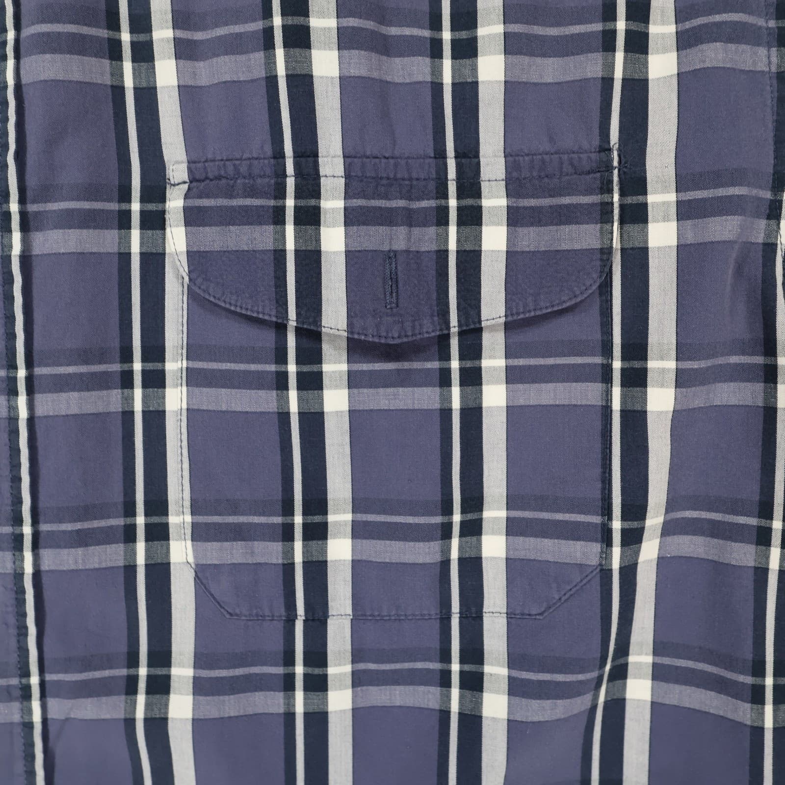 Route 66 Button Up Shirt Mens XL Blue Cotton Plaid Long Sleeve Casual - Thumbnail 11