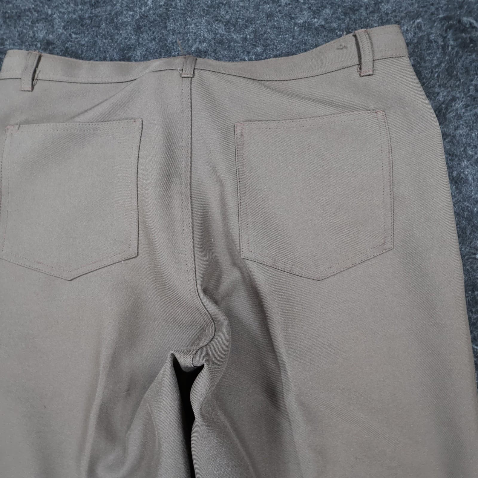 John Blair Dress Slacks Mens 38 Brown Polyester Regular Fit Classic Trousers - Thumbnail 11