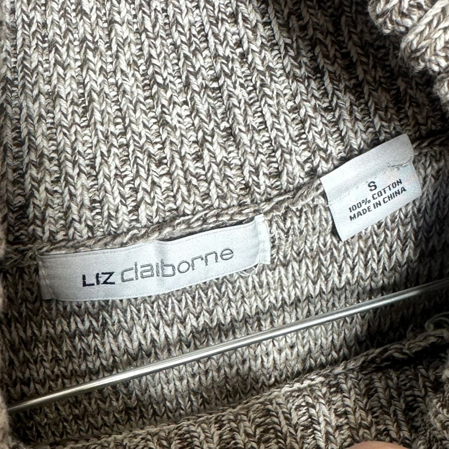 Liz Claiborne Women's Gray Brown Size S 100% Cotton - Thumbnail 5