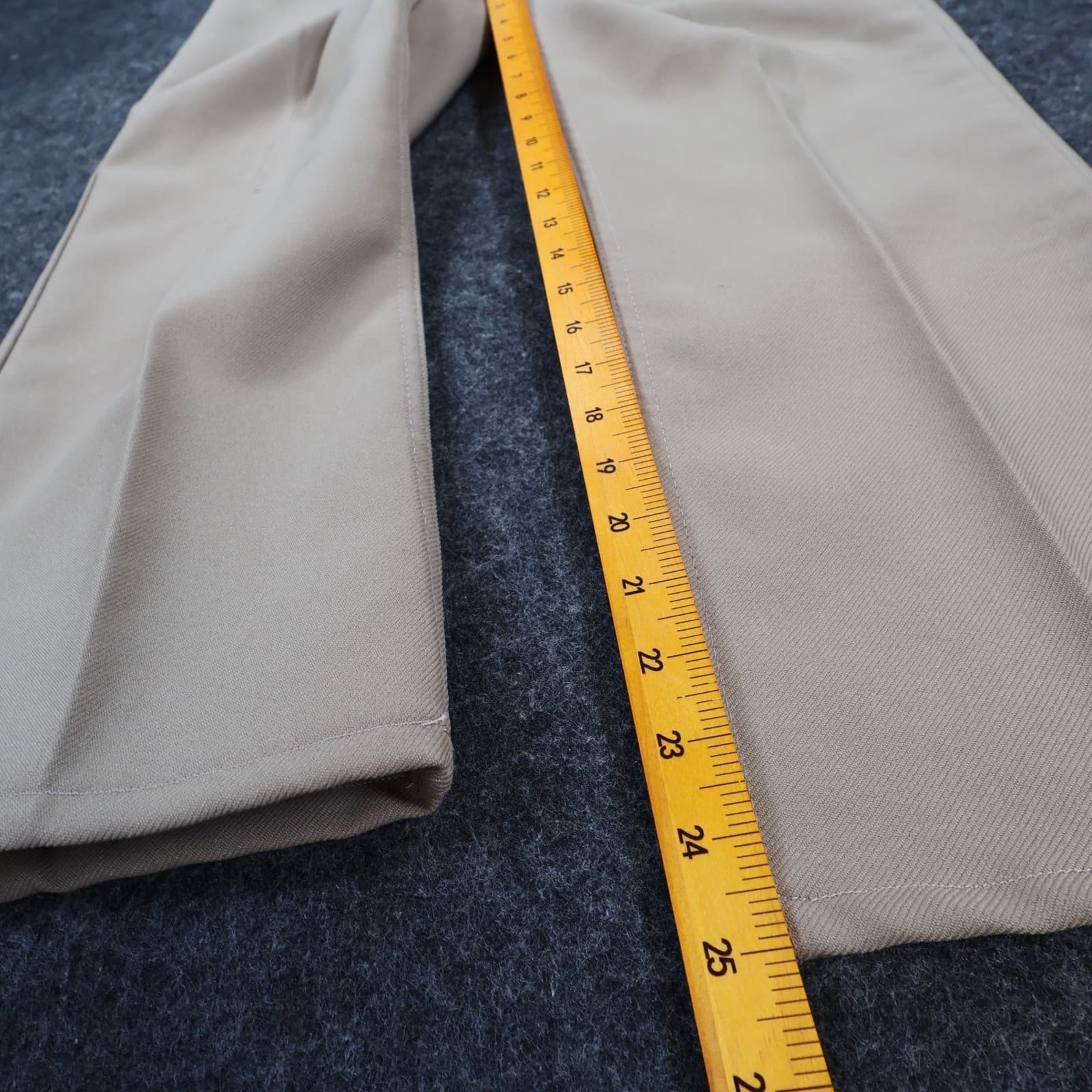 Wrangler Wrancher Dress Jeans Mens 35x32 Tan Polyester Western Made in USA 82TN - Thumbnail 4