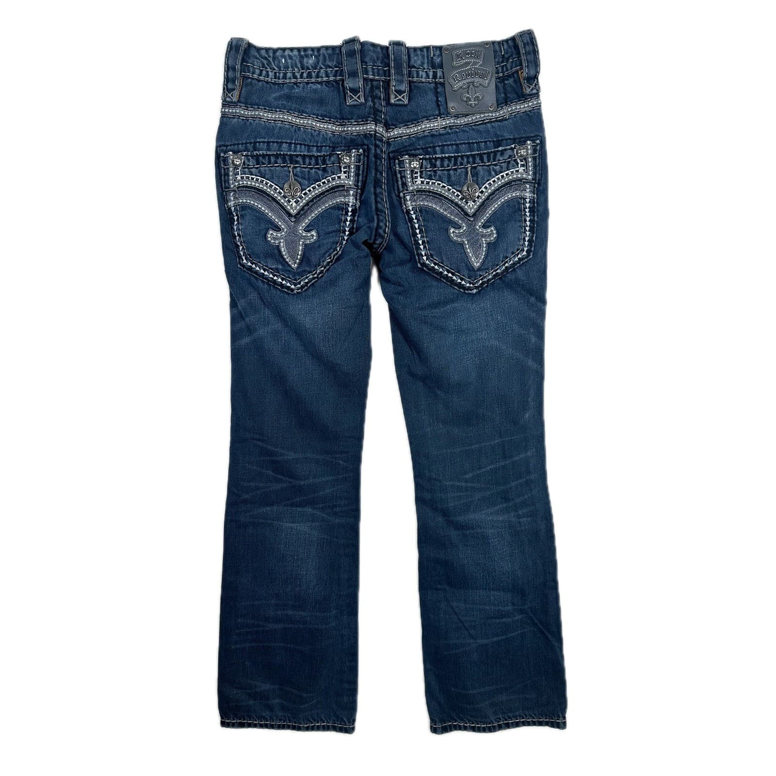 Rock Revival Womens Jeans Bootcut Embellished Rhinestone Denim Size 28 - Thumbnail 2