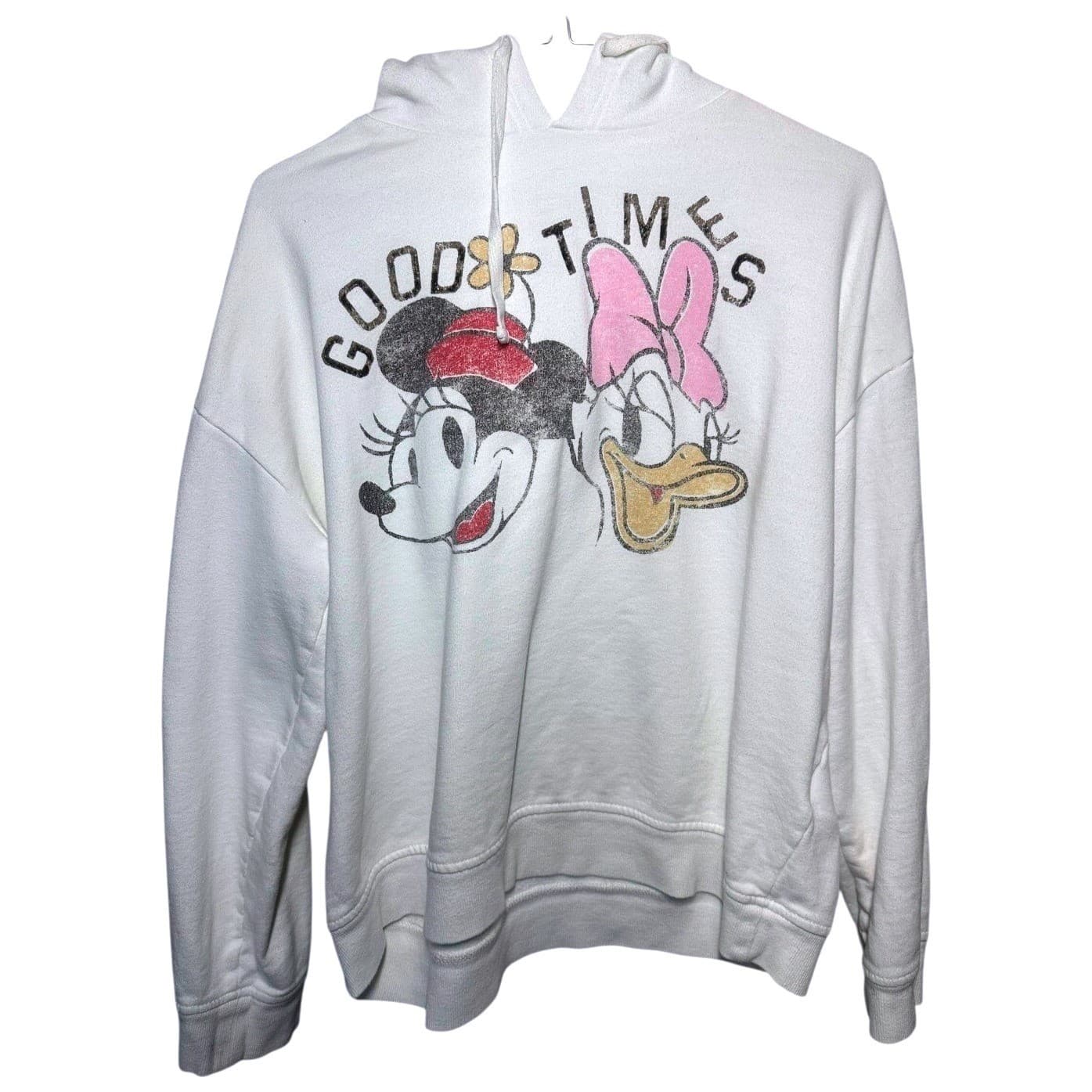 Vintage Disney Minnie Mouse Daisy Duck Good Times Graphic Hoodie Size Small - Thumbnail 2