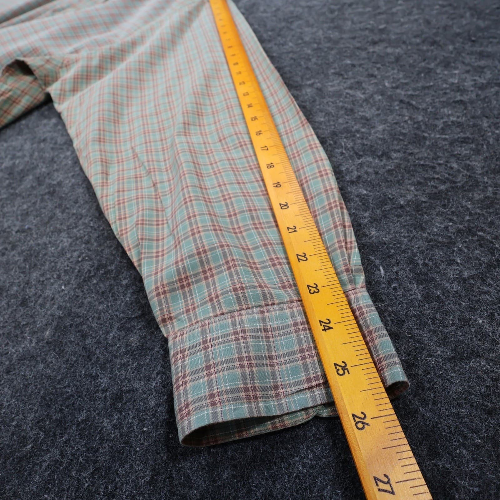 Ralph Lauren Button Down Shirt Mens 3XB Green Plaid Cotton Classic Fit Big Tall - Thumbnail 4