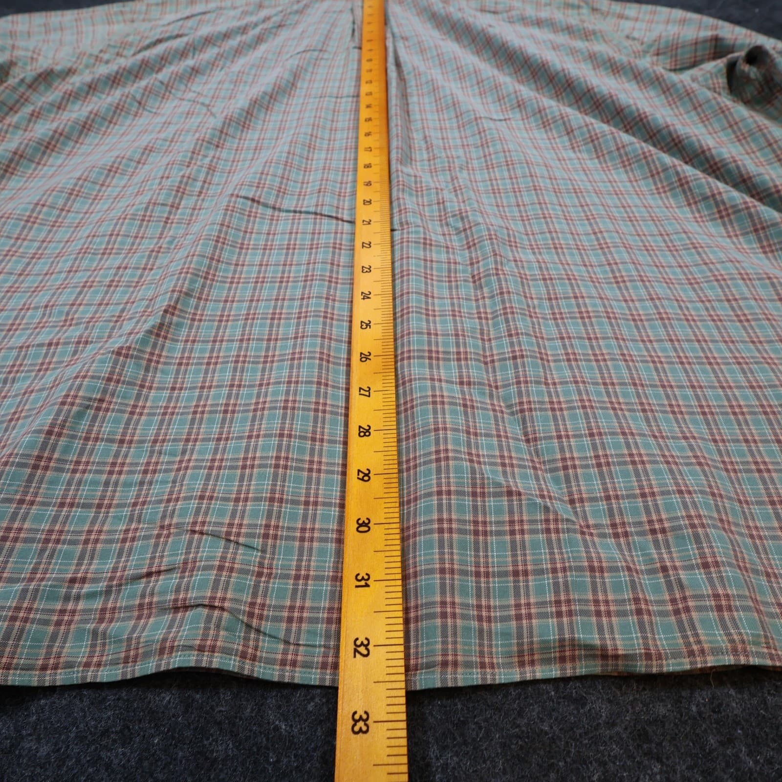 Ralph Lauren Button Down Shirt Mens 3XB Green Plaid Cotton Classic Fit Big Tall - Thumbnail 5