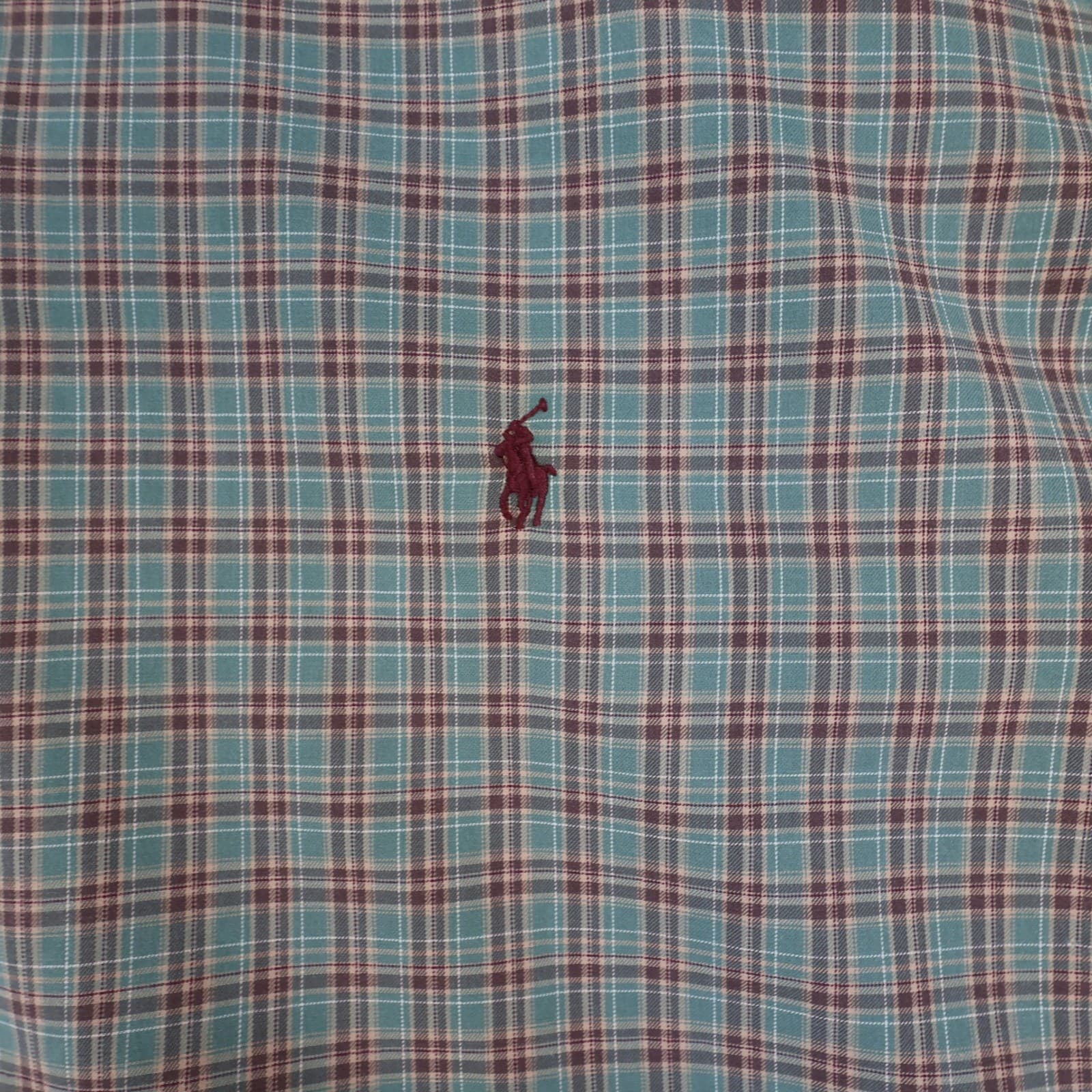 Ralph Lauren Button Down Shirt Mens 3XB Green Plaid Cotton Classic Fit Big Tall - Thumbnail 13