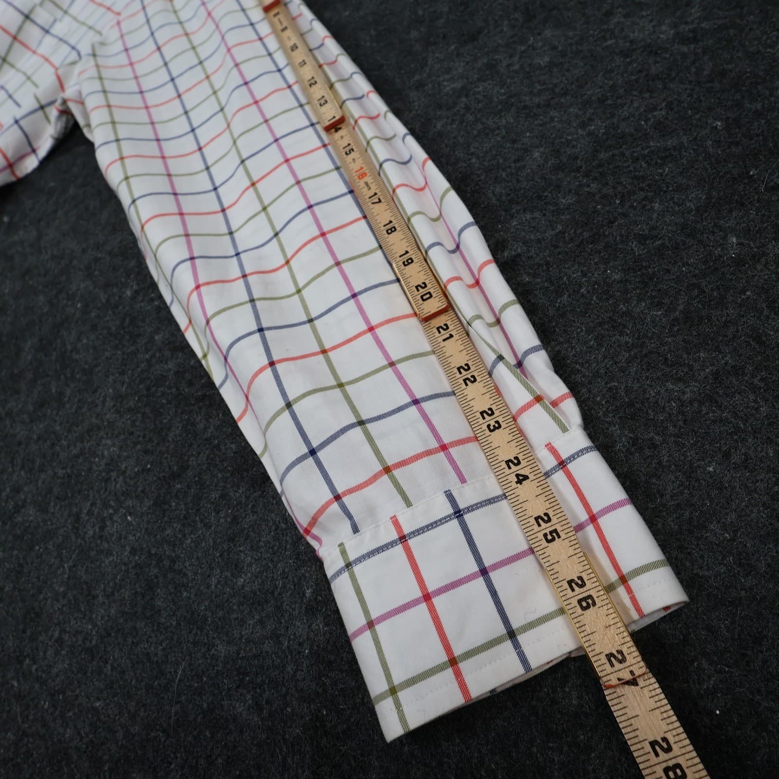 Southern Pines Button Down Mens XXL White Excellent Plaid Shirt - Thumbnail 4