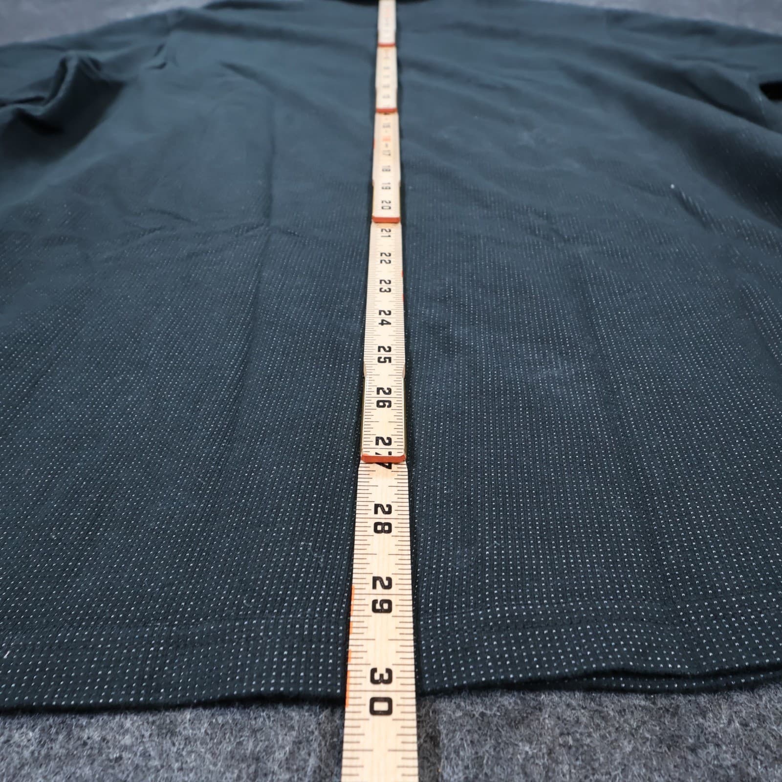 Perry Ellis Polo Mens XL Black Excellent Textured Micro-Dot Short Sleeve - Thumbnail 5