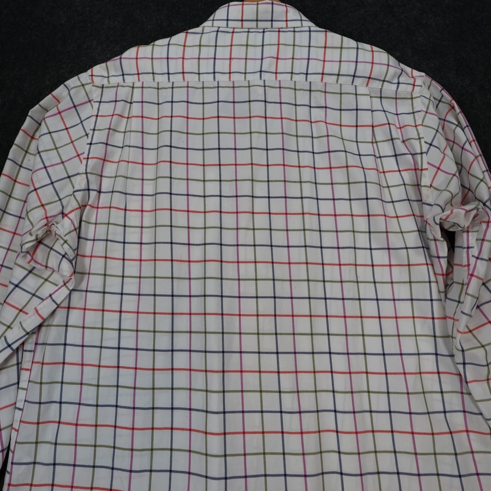 Southern Pines Button Down Mens XXL White Excellent Plaid Shirt - Thumbnail 10