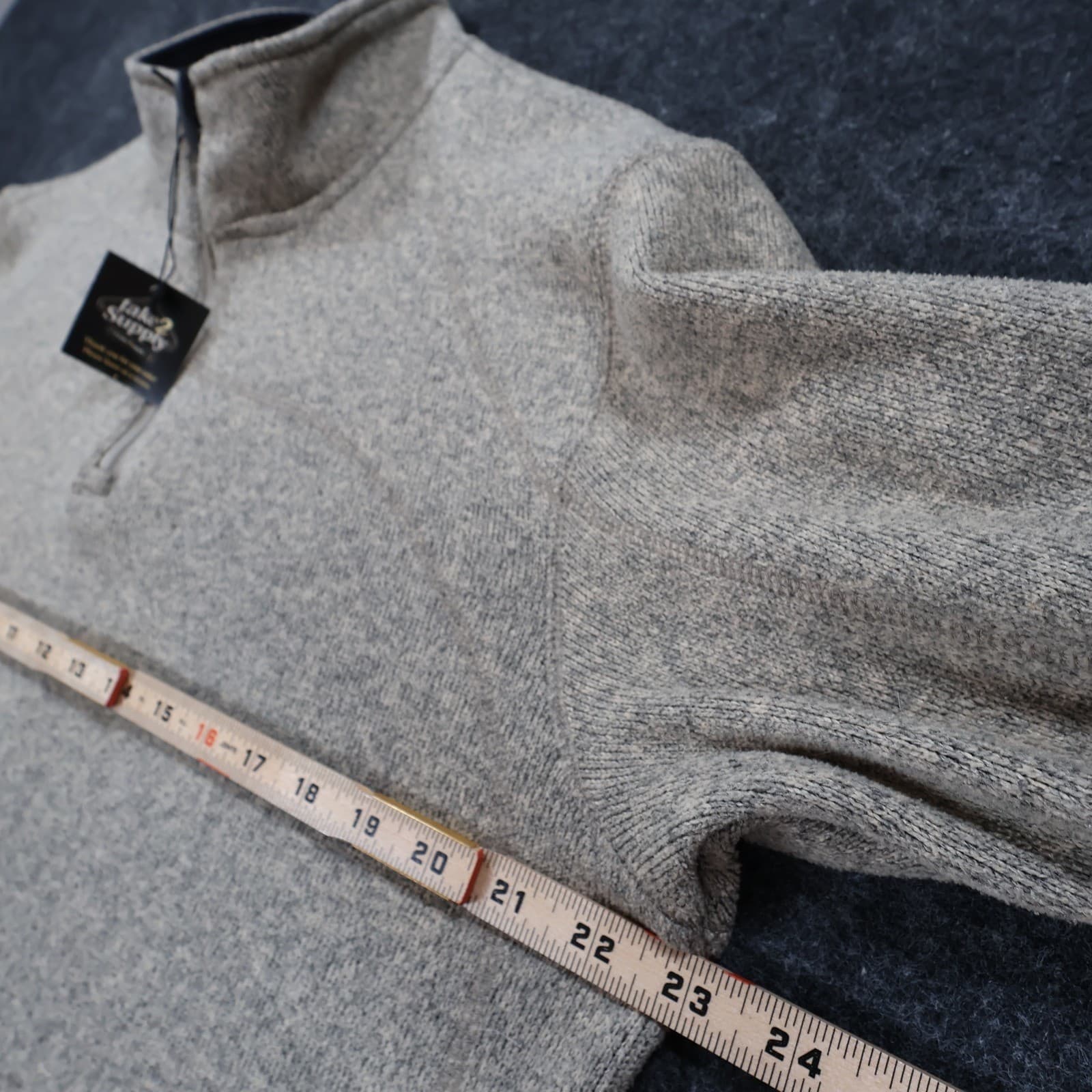 Royal Robbins Quarter Zip Pullover Mens Large Gray Excellent Outdoor Sweater - Thumbnail 3