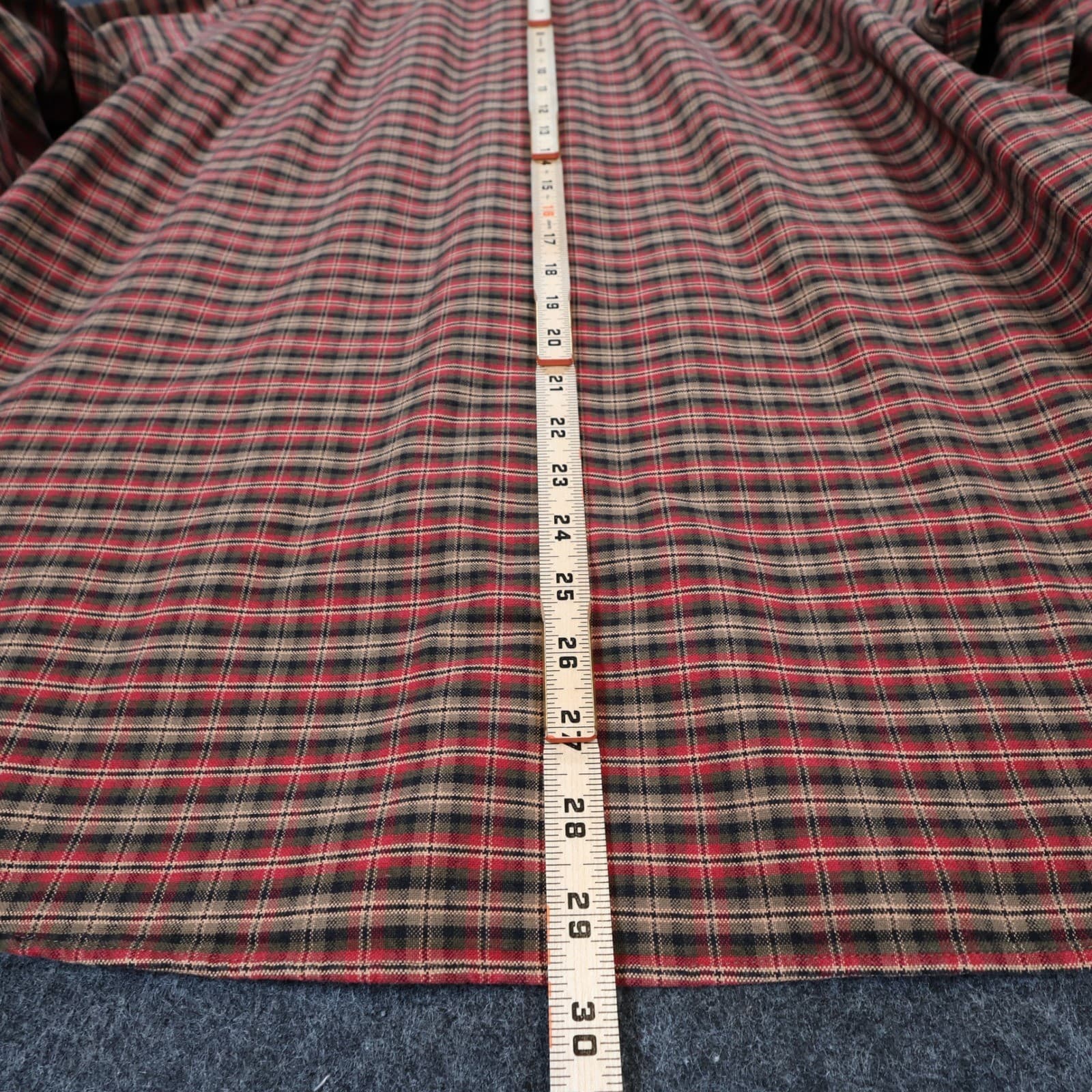 Cremieux Button Down Shirt Mens Large Red Plaid Excellent Plaid Pattern - Thumbnail 5
